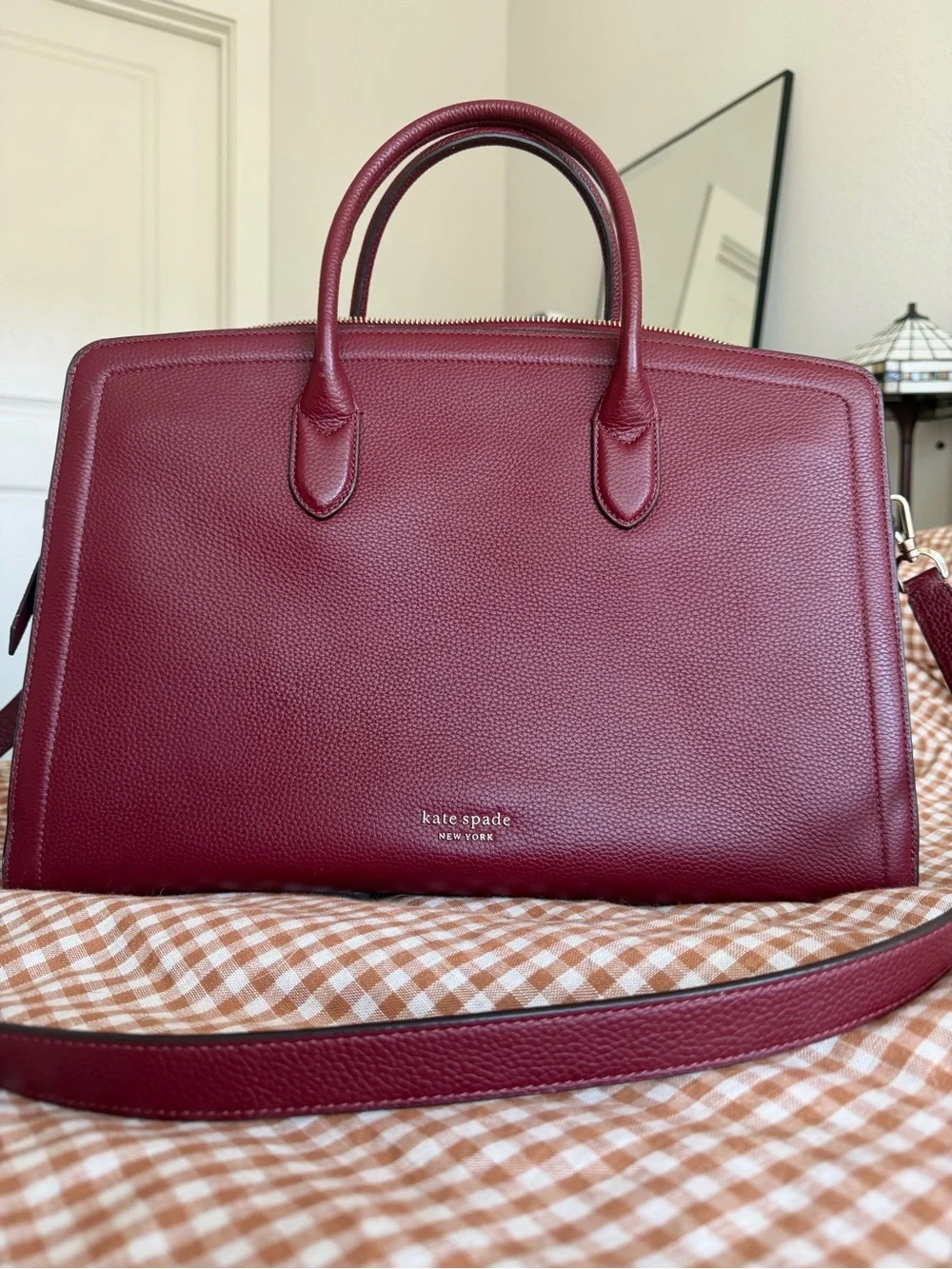 kate spade Knott Laptop Bag, Red